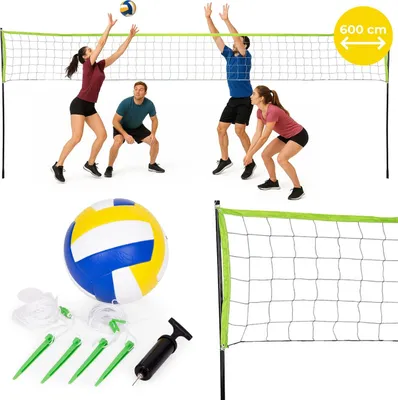 Produktbild von Volleyball- und Badmintonnetz 600x240 cm Faltbar und langlebig MultiGarden