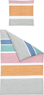 Produktbild von BIERBAUM Bettwäsche Seersucker bunt BL 135x200 cm bunt Bettbezug