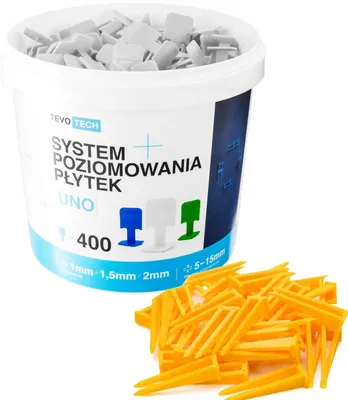 Produktbild von TEVOTECH Fliesen Nivelliersystem Clips + Keile 1,5mm