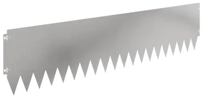 Produktbild von vidaXL Rasenkante 10 stk. 103 x 25 cm Stahl Silber