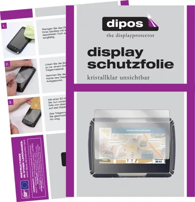 Produktbild von 3x Schutzfolie für NavGear TourMate N4 klar Displayschutzfolie Folie Display Schutz dipos