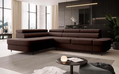 Produktbild von FurMeb24 ECKSOFA LUNA - 275 x 203 cm vena 13 - mit schlaffunktion und bettkasten - linke seite