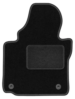 Obrázek produktu pro Velurový kobereček řidiče pro: Volkswagen Caddy 2K 2004-2010 (minivan) – 1 ks, černý, na míru – Wielganizator LUX