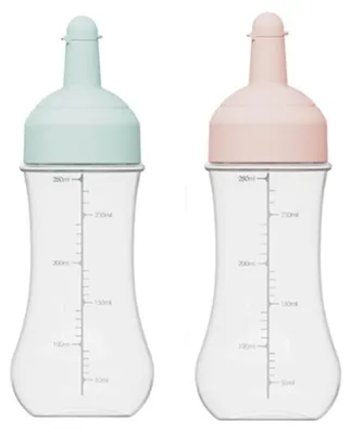 Knijpfles 350 ml 2 Stück – Dosierflasche mit Deckel