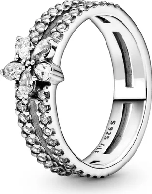Produktbild von Pandora Funkelnde Schneeflocke Doppelring Sterling-Silber