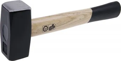 Produktbild von Hammer mit geschmiedetem, doppelseitigem Rundkopf, Holzgriff, 1500g, 30cm