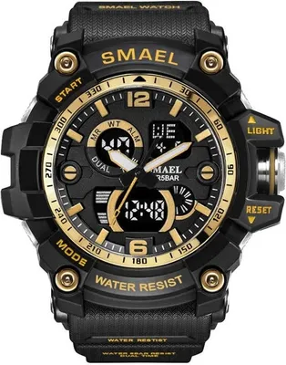 Image de Montre SMAEL KA-23813 - Sportive Noir/Doré KP23813