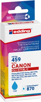 Produktbild von Tintenpatrone EDD-459 ersetzt Canon CLI-571XL