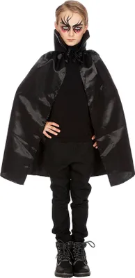 Produktbild von Schwarzes Vampircape - Halloween Kostüm Kinder