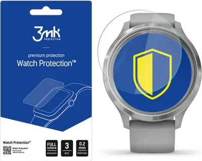 Produktbild von 3mk Display Hybridglas Watch Protection für Garmin Vivomove 3 0,2mm (3 Stück)