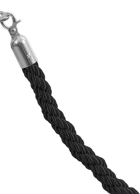 Produktbild von Geflochtenes Band, schwarz - Schnalle aus Chrom