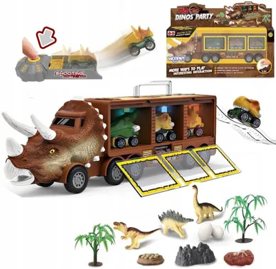 Produktbild von NORIMPEX Dinosaurier LKW Abschleppwagen mit Fahrzeug-Set