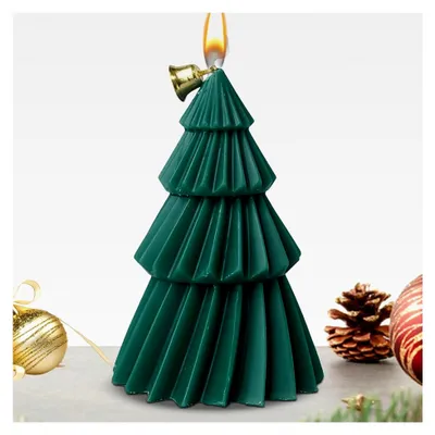 Produktbild von Weihnachtsbaumkerzen, natürliche Duftkerze aus Pflanzenwachs - Tischdekoration für Zuhause, Büro, Feier und Geburtstag