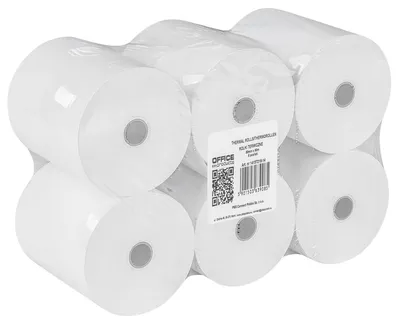 Image de Fournitures de bureau : Rouleaux de caisse, rouleaux thermiques / 6 rouleaux - 80 mm x 90 m / Blanc/Thermopapier