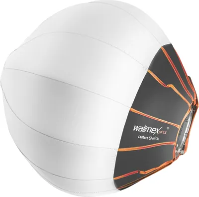 Produktbild von Walimex pro 360° Ambient Light Softbox - 500 x 500 x 500 mm - Diffusorball Lichtformer und Push down Mechanismus - Fotografie Zubehör Studio Outdoor People Porträt