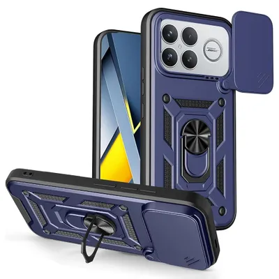 Obrázok produktu pre Techsuit – CamShield Series ochranné puzdro s posuvným krytom fotoaparátu pre Xiaomi Poco F8 Ultra – modré