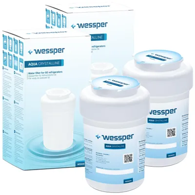 Immagine prodotto di 2x Filtro acqua per frigorifero Wessper di ricambio compatibile con GE MWF GE GWF 53-WF-07GE WF07 101057A