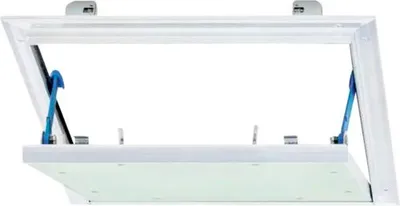 Produktbild von Revisionsklappe Alumatic mit Gipskartoneinlage GKBI 12,5 mm und Fangsicherung 600 mm x 1000 mm
