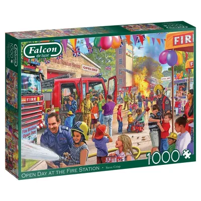 Obrázok produktu pre Jumbo Games Falcon Deň otvorených dverí na hasičskej stanici, puzzle, puzzle pre dospelých, puzzle, 1000 dielikov, 11351