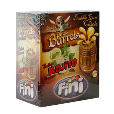 Produktbild von Bubble Gum Mojito Kaugummi ohne Alkohol glutenfrei 200 Stück Display
