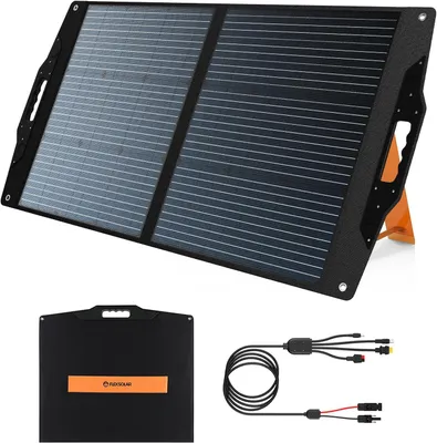 Obrázok produktu pre Prenosný solárny panel - Skladací solárny panel - Flexibilný solárny panel - Mobilný solárny panel - Výkon 100 W