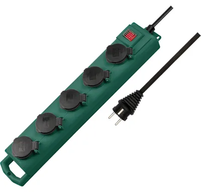 Produktbild von Brennenstuhl Super-Solid SL 554 DE IP54 Garten-Steckdosenverteiler 5-fach 5m H07RN-F 3G1,5 - 1159910215