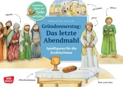 Image de Gründonnerstag: Das letzte Abendmahl. Erzählschienen-Figurenset