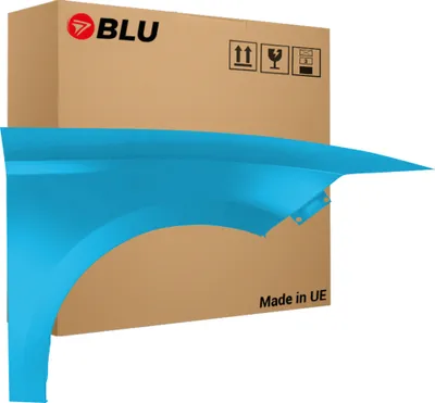 Immagine prodotto di BLU Parafango compatibile con Seat Leon III 3 5F LW5N Destra Blau Blau Alor | 2012-2020 | Anteriore | Verniciato | Pronto per il montaggio | Acciaio