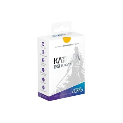 Zdjęcie produktu dla Rękawy Ultimate Guard Katana, rozmiar standardowy (100 szt.) – żółte