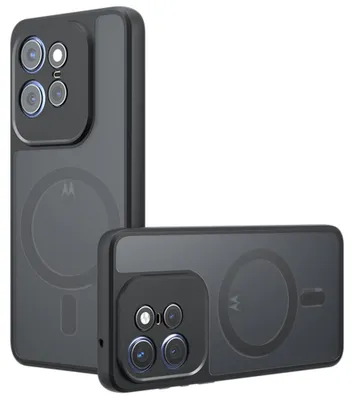 Produktbild von Techsuit – PureFrost MagSafe-Hülle für Motorola Edge 50 Pro – mattes Schwarz