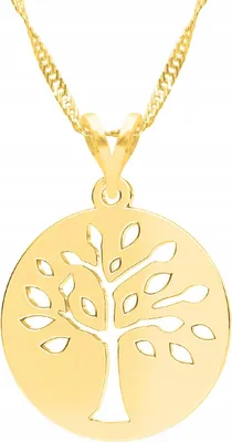 Produktbild von Goldener Lebensbaum-Halskette STERLING 925 Silber