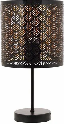 Obrázek produktu pro Stolní lampa Tuluza, černá a zlatá, 1xE14x40W, plast, rozměry: 32x16x16 cm, IP20, Reality