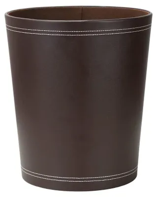 Produktbild von Papierkorb rund, Kunstleder, braun, für Büro