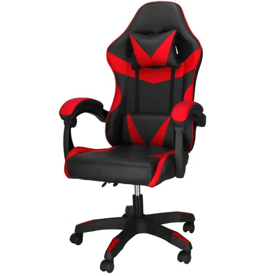 Produktbild von Springos® Bürostuhl mit Kopf- und Lendenkissen Armlehnen Drehstuhl, Gamingstuhl Ergonomisch Gepolstert Höhenverstellbar mit Rollen