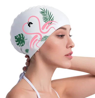 Produktbild von Badehaube aus Silikon, unisex, für langes Haar