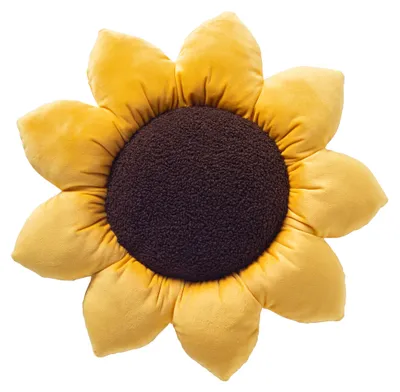 Produktbild von Textino Dekokissen Sunflower Ø42 cm Gelb