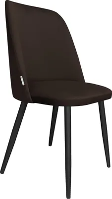 Produktbild von Samtiges Sessel GOYA MG05 mit schwarzen Beinen. Moderner Sessel für Wohnzimmer, Esszimmer und Küche