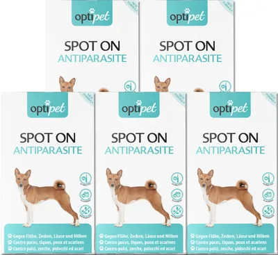 Produktbild von OptiPet 30x Spot On für Hunde, Spot on Hund, Spot on, Spot on Flöhe Hund, Zeckenschutz Hund