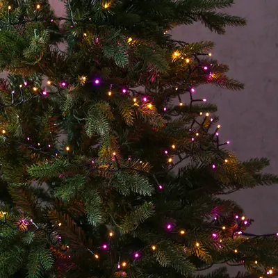 Produktbild von LED Lichterkette Compact Twinkle - 750 pink-/bernstein LED - L: 16m - 8 Funktionen - Timer - Trafo