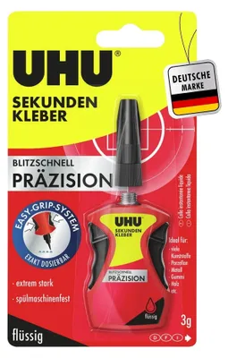 Produktbild von UHU 48700 - Sekundenkleber blitzschnell 3 g