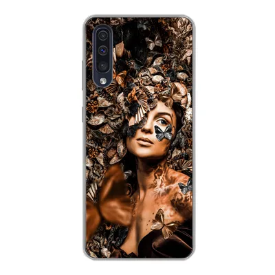 Produktbild von MuchoWow® Handyhülle Schutzhülle Hülle für Samsung Galaxy A30s Luxus - Frau - Collage Silikon Softcase Handy Hülle - Karteninhaber