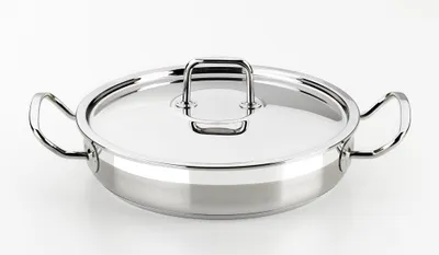 Schmortopf mit Deckel, 24 cm, 18/10 Edelstahl, 4,5 l