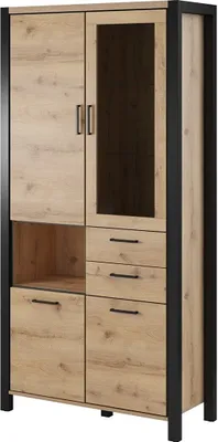 Produktbild von Meublorama DS-HA-AKTIV-24TWLK13*3C/104KG, 4 Tür(en), 8 Regale, Braun, Mitteldichte Faserplatte (MDF), 2 Schublade(n), 2 Jahr(e)