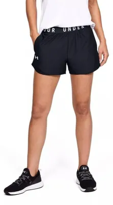 Produktbild von Under Armour Damen Play Up Shorts 3.0 - 1344552, Farbe:Schwarz / Weiß, Textil:L