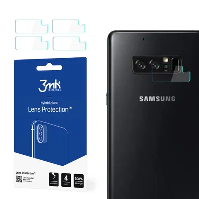 Produktbild von 3mk Hybridglas Lens Protection für Samsung Galaxy Note 8 Kamera Objektiv Kameralinse 0,16mm 6H (4 Stück)