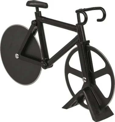 Produktbild von Pizzaroller Fahrrad aus Edelstahl & Kunststoff 18x11x7,5 cm Pizzaschneider