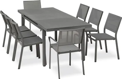 Produktbild von 8-Sitzer-Garten-Essgruppe ausem Aluminium