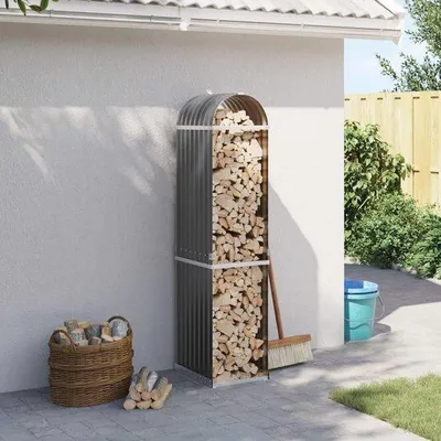 Produktbild von Holzregal für Brennholz - Gartenlösung in Anthrazit