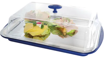 Zdjęcie produktu dla APS-Germany 09090, Display tray, Prostokąt, Plastik, Silikon, Stal nierdzewna, Stal nierdzewna, Przezroczysty, 430 mm, 290 mm