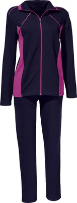 Produktbild von Erwin Müller Damen-Freizeitanzug marine/fuchsia 48 / 50